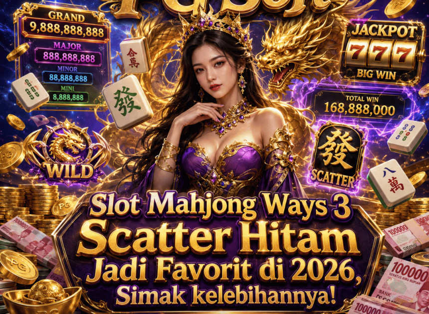 Slot Mahjong Ways 3 Scatter Hitam Jadi Favorit di 2026, Simak kelebihannya!